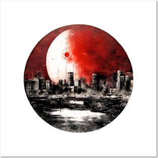 red moon # 001 Posters and Art